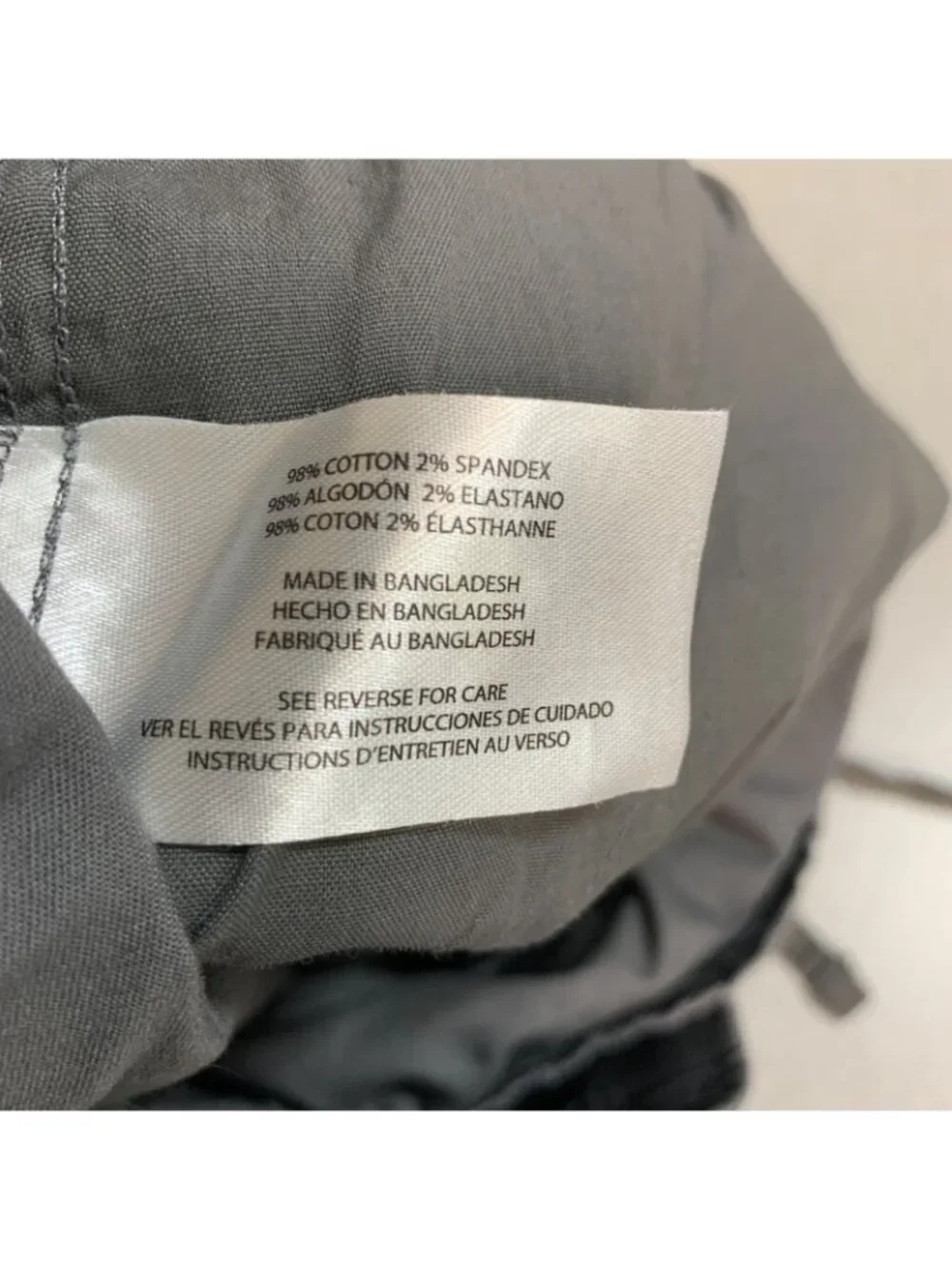 NWOT Banana Republic Men's L Gray Elastic Waist Chino Shorts 98% Cotton